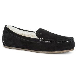 Koolaburra by Ugg Lezly Black Fur Slippers